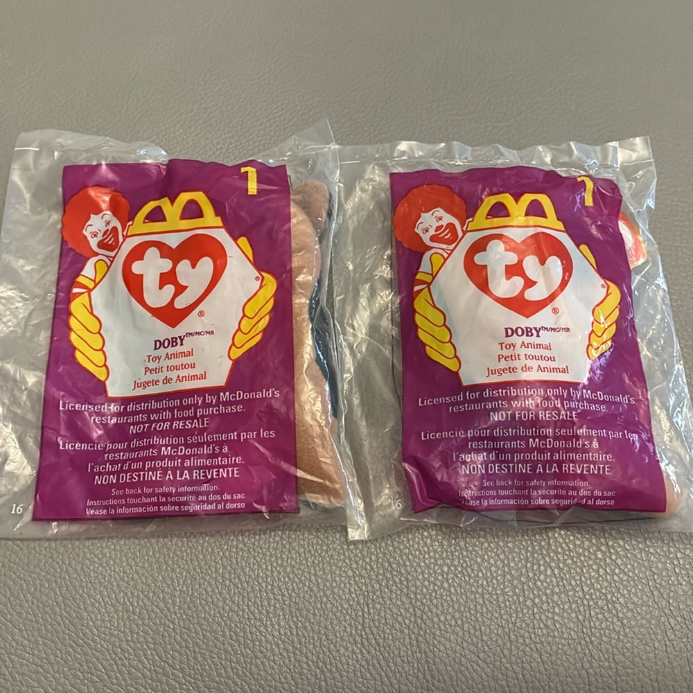 **RARE WITH ERRORS** Vintage McDonald’s Teenie Beanie Babies #1 Doby